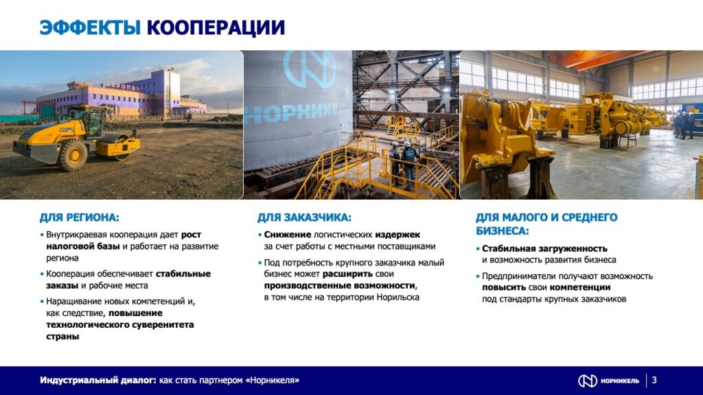 Как стать партнёром «Норникеля»: промышленная кооперация, которая уже работает
